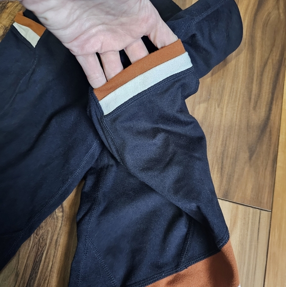 Mono B Leggings with Pockets,Navy, White- Small - Picture 2 of 5